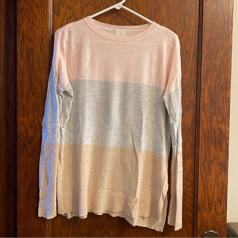 Split hem sweater
